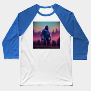 Dope Sasquatch in Nature Baseball T-Shirt